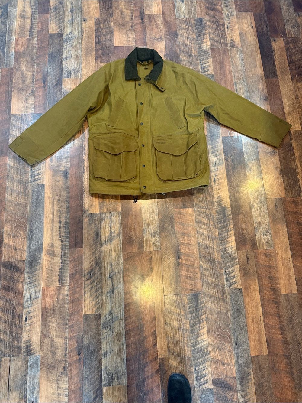 Men's Olive golden Green Field Jacket - Classic Outdoor Coat XL (5000H)
